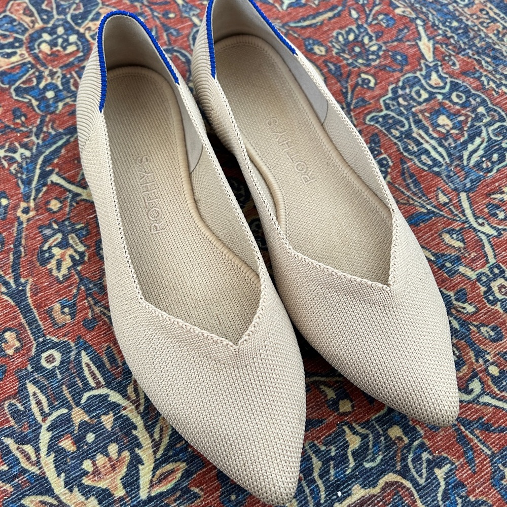 Women's Cream Flats